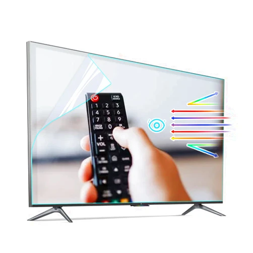 KIOP Multi-Function TV Screen Protectors for 55 Inch Anti-Glare Film Anti Blue Light Screen Protector for Samsung,Insignia,VIZIO,TCL,Sony,Sharp,Hisense, LG Etc,55inch Narrow