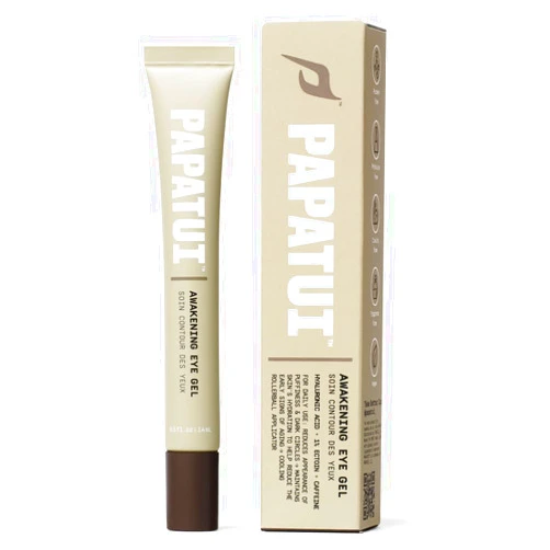 Papatui by Dwayne Johnson Awakening Eye Gel for Men | Cooling Rollerball Applicator | Reduce Puffiness, Brighten Dark Circles, and Hydrate Tired Under-Eyes | Made with Hyaluronic Acid | 0.5oz