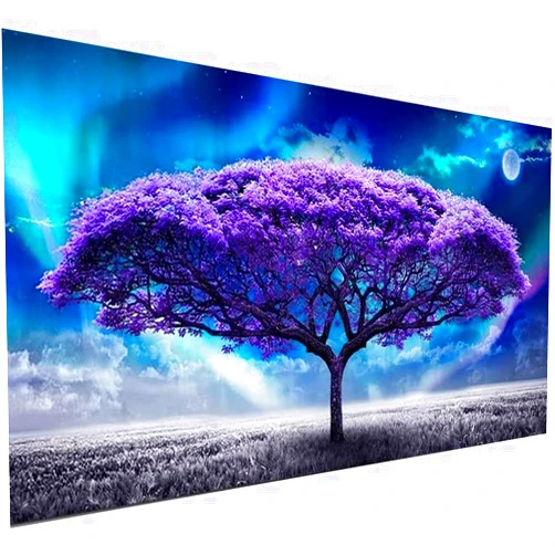 pchmcu 5D Diamond Art Painting Moon,Large Diamond Painting Kits for Adults,DIY Full Drill Crystal Rhinestone Arts and Crafts,Gem Art Painting with Diamond Home Wall Decor Tree (27.5 X 15.7inch1