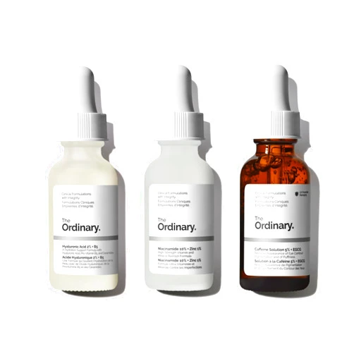The Ordinary Most Loved Collection For Even Skin Tone and Texture - Skin Care Bundle Set - Hyaluronic Acid 2% + B5, Niacinamide 10% + Zinc 1%, Ordinary Caffeine Solution 5% + EGCG