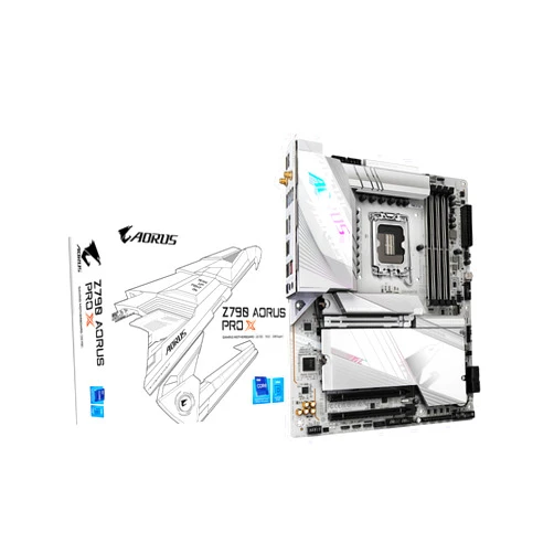 GIGABYTE Z790 AORUS PRO X (LGA 1700/ Intel/ Z790 X/ATX/ DDR5/ 5* M.2/ PCIe 5.0/ USB 3.2 Type-C/Wi-Fi 7/ 5GbE LAN/Q-Flash Plus/EZ-Latch Plus/Motherboard)