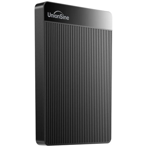 UnionSine 1TB Ultra Slim Portable External Hard Drive HDD-USB 3.0 for PC, Mac, Laptop, PS4, Xbox one,Xbox 360-Super Fast Transmission-HD-2510(Black)
