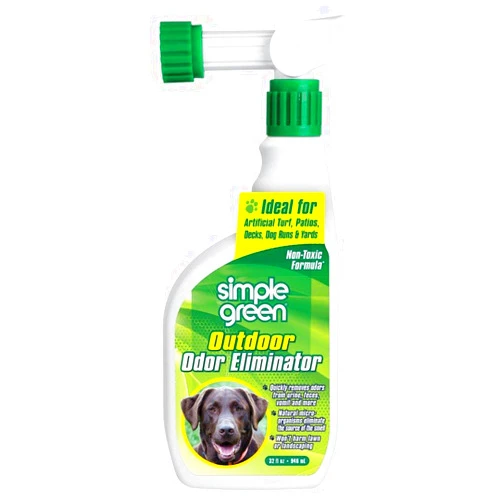 Simple Green Outdoor Odor Eliminator for Pets, Dogs, Ideal for Artificial Grass & Patio (32 oz Hose End Sprayer)