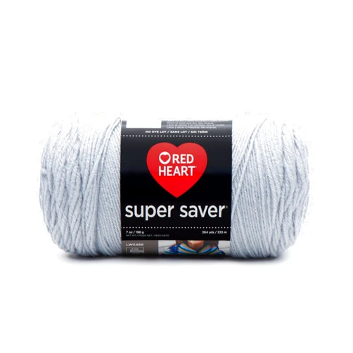 RED HEART Super Saver Yarn, Light Grey