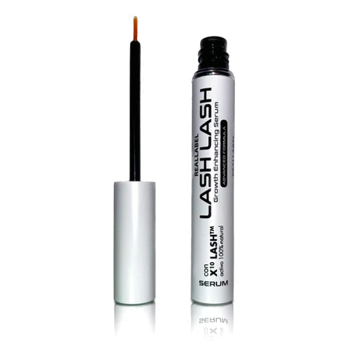 RealLabel Lash Lash Eyelash Growth Serum - Rapidly See Results on Eyelashes & Eyebrow from 2 Weeks. Dermatologist Tested and Approved for All Skin types - Patented X10 LASH Actives 100% Natural - 5+ Month supply (5 ml)