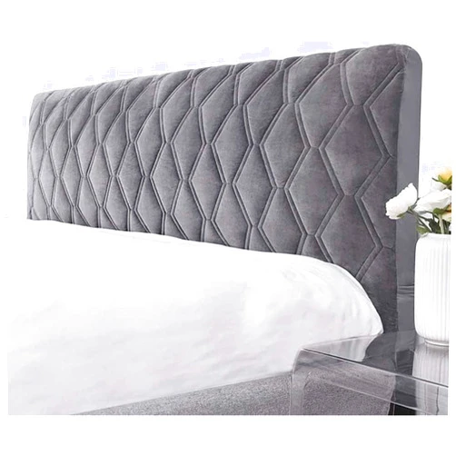 EFELIM Velvet Headboard Cover for Full Queen Cal King Size, Quilted Bed Headboard Slipcover Thicken Dustproof Protector Cover Headboard Padded Cover Bedroom Decor (ash,King:180cm(71