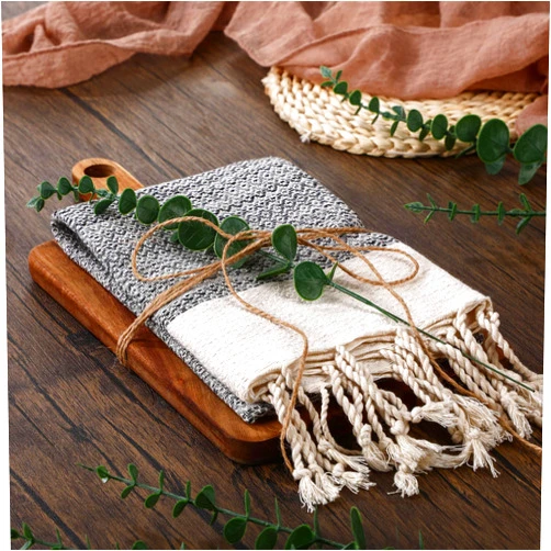 Reallnaive Hostess Gifts Set for Women Housewarming Gifts Include Cutting Board Cotton Turkish Hand Towel Eucalyptus Stem and Hemp Rope for Kitchen Wedding Party New Home Housewarming