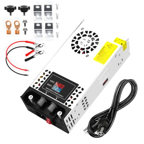SHNITPWR 600W Universal Power Supply Adjustable 48V 36V 24V 12V 9V 6V 5V Variable AC to DC Converter SMPS 0-55V 0-12.5A Regulated Switching Power Supply Transformer with LCD Display for 3D Printer