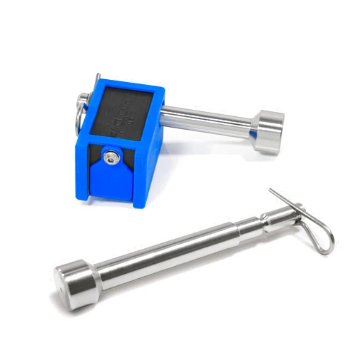PACLOCK's KT-UCS-80A-125-250 Trailer Hitch Lock Combo, Buy American Act Compliant, Black Anod. Alum., Less Cylinder, with 1/2