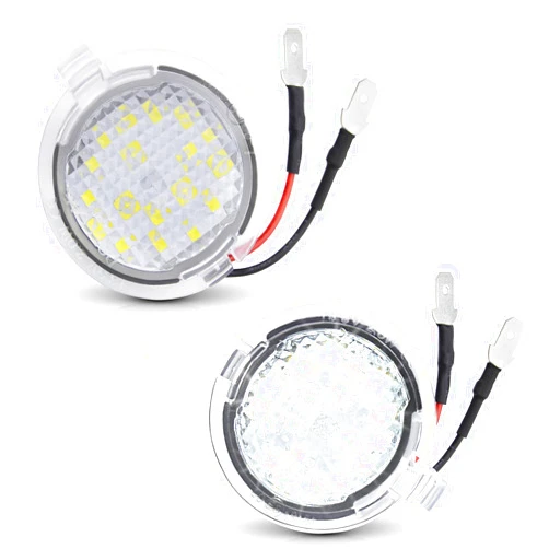 Asgohme LED Side Mirror Puddle Lights Compatible with Ford F150 Explorer Edge Expedition Flex Taurus X Mirror Signal Lamp Indicator Replacement Accessories, Pack of 2