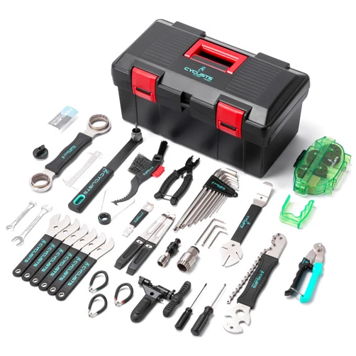 Cyclists Bike Tool Kit with Storage Case - 35 PCS Bicycle Repair Tool Set Portable - Bike Maintenance Tools for Road Bikes and Mountain Bikes