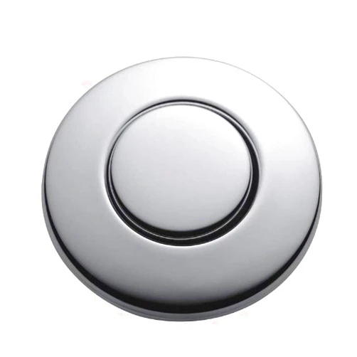 InSinkErator Air Switch Decorative Button for InSinkErator Dual Outlet Garbage Disposal Air Switch Kit, STC-CHRM, Chrome