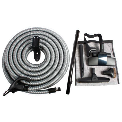 Cen-Tec Systems 97338 Central Vacuum Low Voltage Attachment Kit with Switch Control Hose, 50 Ft, Black