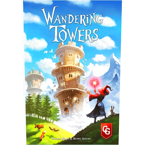 Capstone Games Wandering Towers, Strategy Board Game About Trapping Wizards, Movement, Magic & Spells, Fun Family Games for 6 Players, Ages 10+, 1-6 Players, 30 Mins