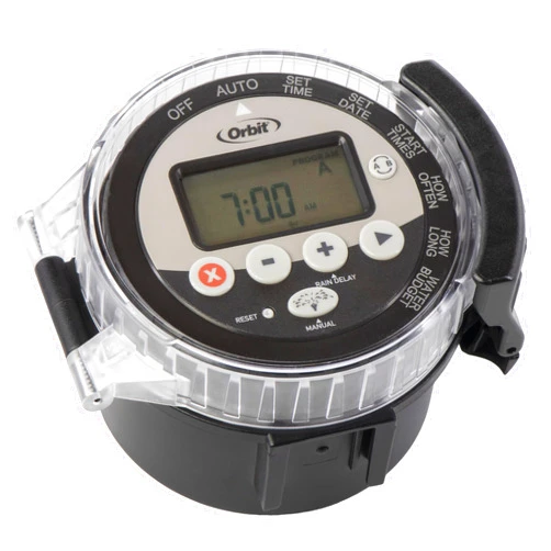 Orbit 57865 Battery-Operated Sprinkler Timer, Black