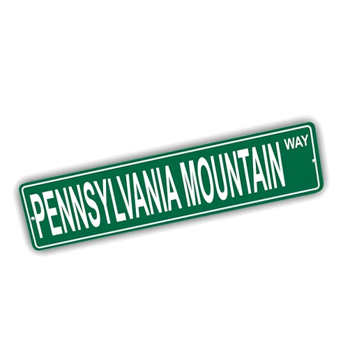 Brotherhood Colorado Mountains Pick Your Mountain Compatible/Replacement for Pennsylvania Mountain United States Mountain Aluminum Metal Tin Street Sign Style Home Decor For Man Cave Poker Tavern Game Room