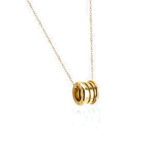 VUTRIEU2K Spring Roman Numerals Necklace Stainless Steel Men And Women Necklace Party Gift Jewelry (Gold-color)