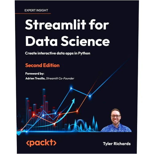 By Tyler Richards (Author), Adrien Treuille (Foreword) Format: Kindle Edition Streamlit for Data Science: Create interactive data apps in Python