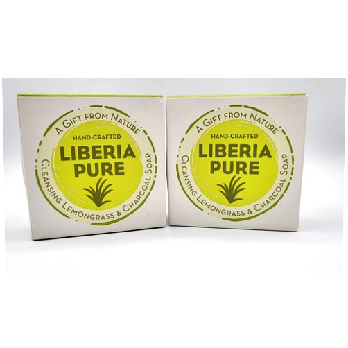 WAS West Africa Shop Liberia Pure Soaps (Lemongrass & Charcoal Soap)