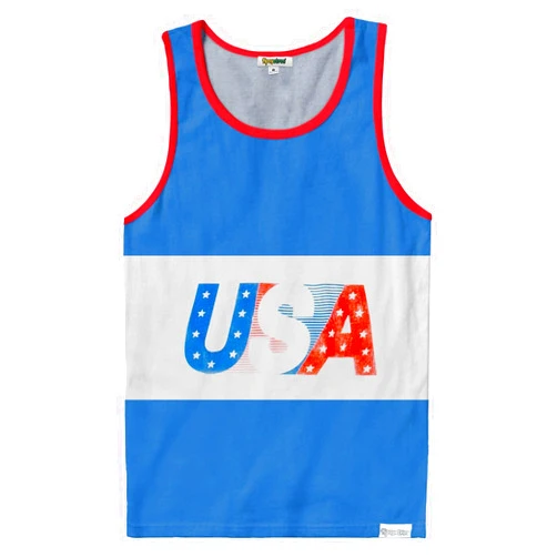 Tipsy Elves 4th of July Tank Tops Mens USA Sleeveless Shirts Retro Patriotic American Flag Tanks for Men