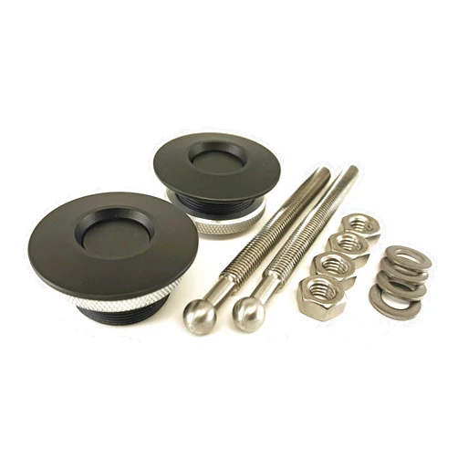 Quik-Latch QL-38-LP/BP Hood Pin Kit (Black Cerakote)