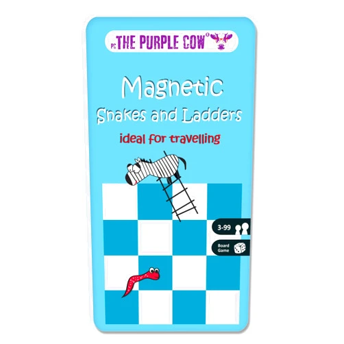 The Purple Cow Magnetic Travel Snakes & Ladders
