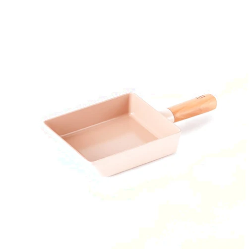 Neoflam FIKA 6inch 15cm Mini Peach IH Square Egg Pan, Full Induction Heating