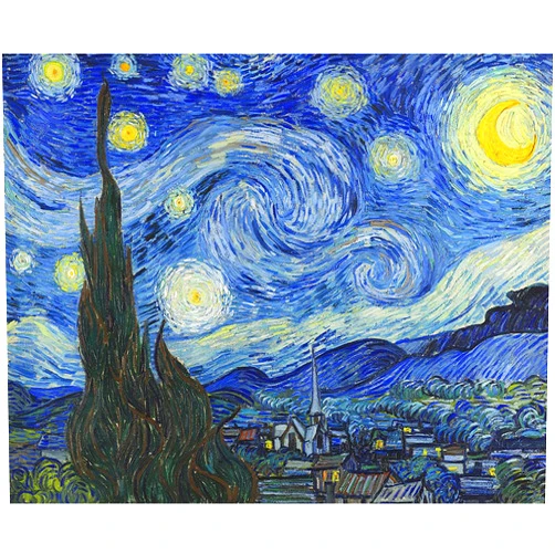 VeGuude Diamond Painting Kits for Adults, Van Gogh Starry Night Diamond Art for Beginner DIY Round 5D Paint with Diamonds Pictures Gem Full Drill Diamond Dots for Home Wall Decor Gifts 12x16inch