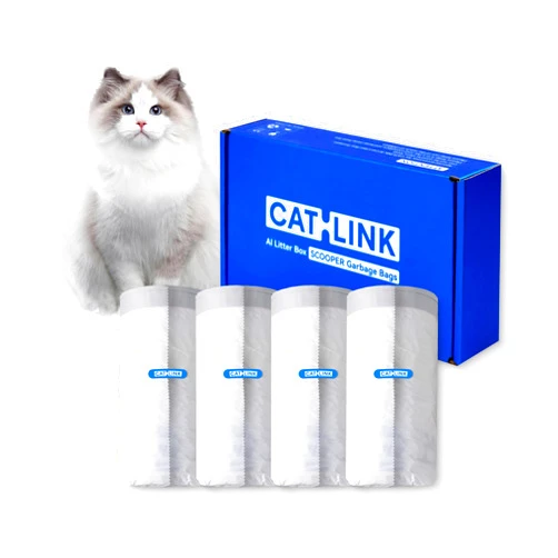 CATLINK 80 Pack CATLINK Trash Bags, for Automatic Cat Litter Box for SCOOPER YOUNG & SCOOPER LUXURY PRO Not Suitable for SCOOPER SE