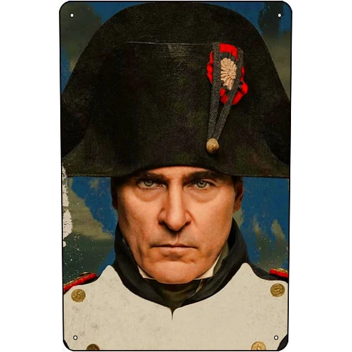 YGGADVC Napoleon (2023) Movie Movie Poster Retro Metal Tin Sign 8x12 Inch