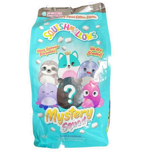 Squishmallows Squishmallow Kellytoy 2021 Limited Edition Scented Axolotl Mystery Squad Bag 8” Plush