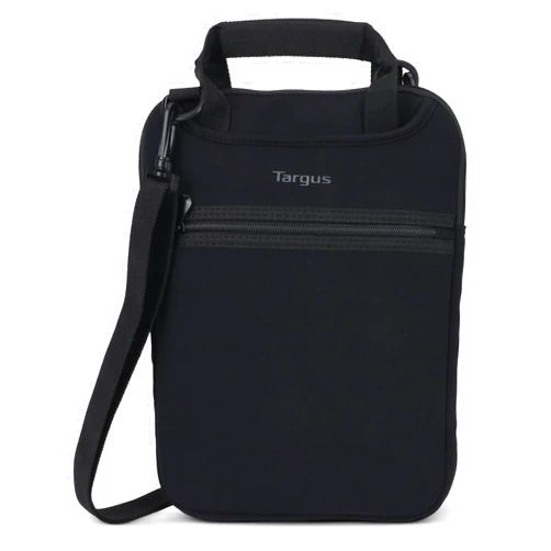 Targus 11.6-12 inch Laptop Case Vertical Messenger Bag or Tablet Carrying Case Travel Laptop Bag with Hideaway Handles, Cross Shoulder Strap Convertible Sleeve/Shoulder Bag Design, Black (TSS912)