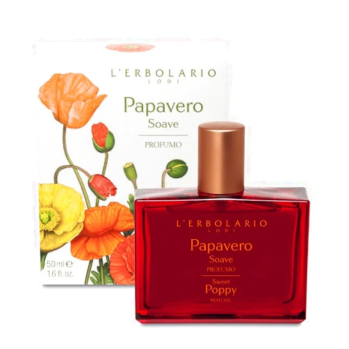 L'Erbolario Sweet Poppy - Notes Of Mandarin Orange, Red Poppy And Amber - Floral Fragrance For Women - Evanescent, Sweet Scent - Evokes Romance And Mystery - Long Lasting - 1.6 Oz EDP Spray