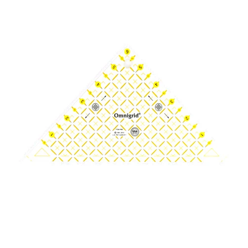 Omnigrid Right Triangle for 1/2 sq. Quilting Ruler, ½ Square up to 6