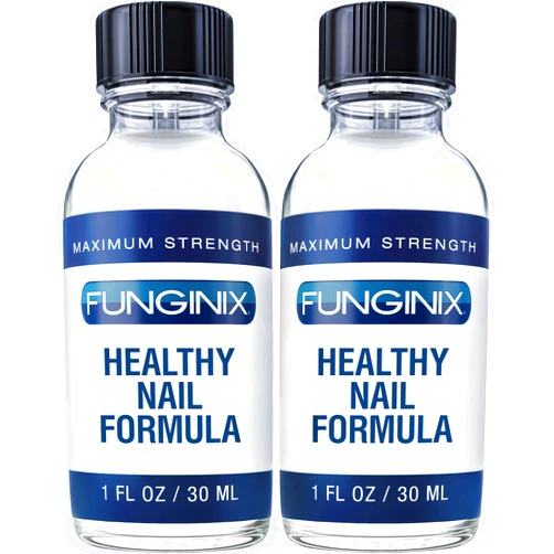 FUNGINIX Toenail Fungus Treatment - Extra Strength - Nail Fungus Treatment & Athlete's Foot Solution - Antifungal Liquid Solution - Made In the USA - (2 Bottles)