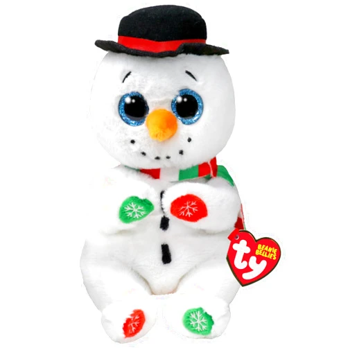 TY Beanie Bellie WEATHERBY - Christmas Snowman - 6