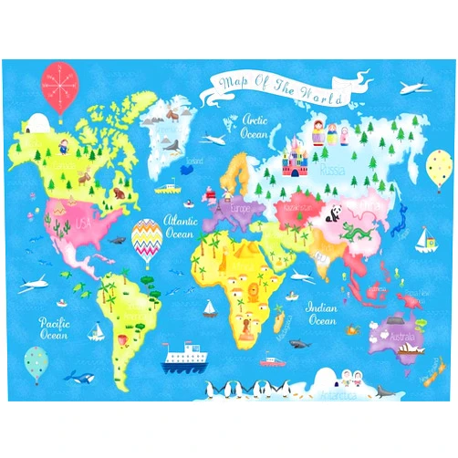 Posterazzi Collection Trip Around The World Poster Print by Sophie Hanton (12 x 9)