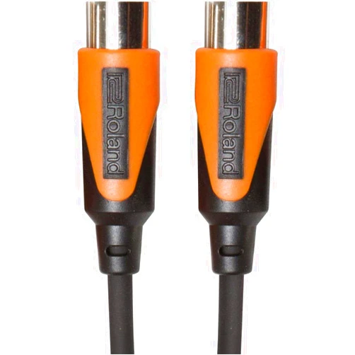 ROLAND RMIDI-B5 Black Series MIDI Cable. Straight DIN connectors, 5ft / 1.5m Length.