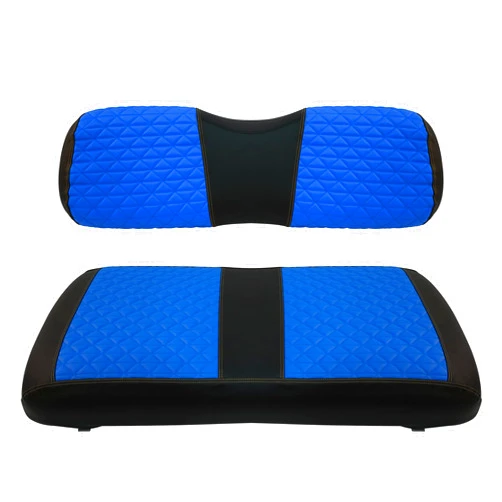 XUANYUDG0769 Golf Cart Front Seat Covers for EZGO TXT 1994-2013 OEM Seat Cushion, Adjustable Buckles/No Stapler Required, Black/Green/Red/Blue
