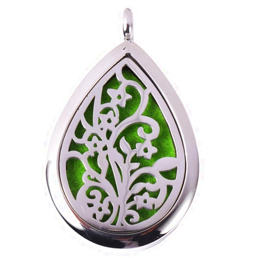 Exceart Metal Crafted Aromatherapy Necklace Essential Oil Vial Necklace Diffuser Unique Design Random Color