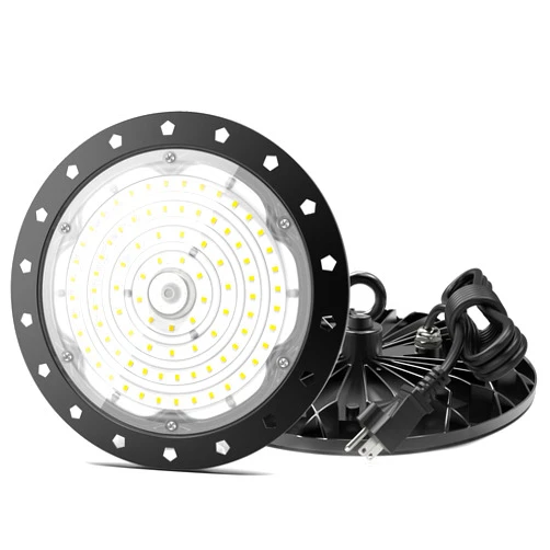 Royana LED High Bay UFO Shop Light: 200W 5000K Commercial Lights - Used in Warehouse, Garage, Workshop, Gym
