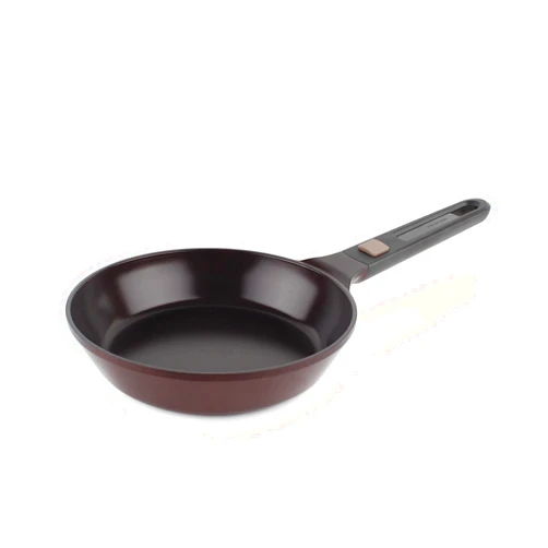 Neoflam MyPan 9.5'' Ceramic Nonstick Frying Pan with Detachable Handle, Frying Pan for Fish, Skillet, Saute, Grill, Stir-Fry, Cake, PFOA-Free, Oven Safe, Dishwasher Safe, Red Ruby