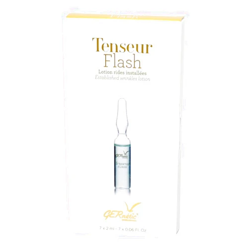 Gernetic International Gernetic Tenseur Flash, Lifting Facial Ampoules with Tensor Effect, 7-Day Intensive Firming Treatment for Mature Skin, 7 x 2ml Vials