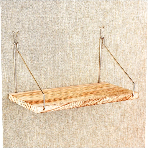 Onsogi Fabric Wall Cubicle Shelf with Hooks for Work Decor, 11.8' Wooden Cubicle Organizer Storage Shelf with Hangers Cubicle Accessories for Women Men Desk