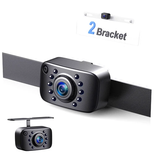 eRapta ERT01 HD Backup Camera Rear View License Plate Reverse Camera Universal for Pickup Truck Car SUV 149 Degree Perfect Angle Night Vision IP69K Level Waterproof