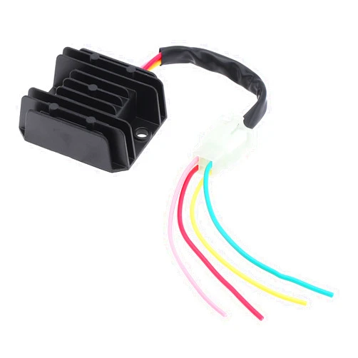 Windance 4 Wires 12V Voltage Regulator Rectifier Replacement for GY6 125cc 150cc 250cc Motorcycle Scooter Moped Go Kart ATV (1 piece)