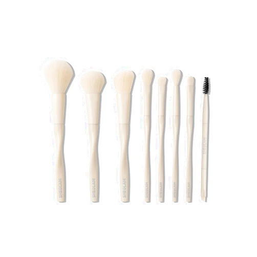 SHEGLAM Pro Core Brush Kit 8 Pcs/Set Professional Makeup Brushes Soft Brush Set With Face Brush, Eye Brush, Eyebrow Brush, Foundation Brush, Highlighter Brush Portable Travel