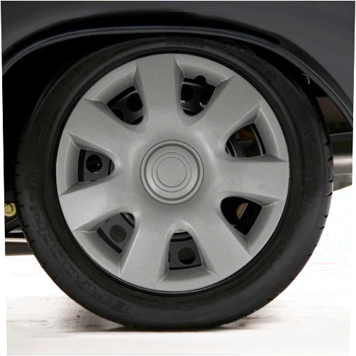 Upgrade Your Auto Set of Four 15' Silver Hubcap Wheel Covers for Toyota Camry 2002-2004 (Push-on)
