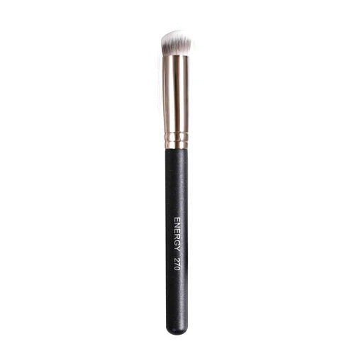 ENERGY Concealer Brush Under Eye Mini Angled Flat Top Kabuki Nose Contour Brush for Concealing Blending Setting Buffing with Powder Liquid Cream Cosmetic Pro Small Makeup Foundation brushes 270