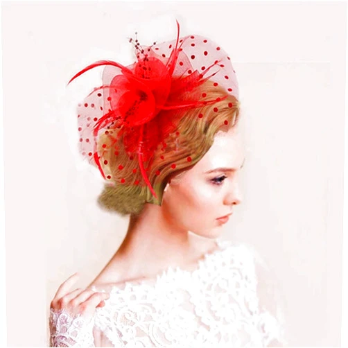 Dreamin Dreamyn Vintage Fascinator Hats Tea Cocktail Derby Party Hair Clips Flower Feather Headwears for Women